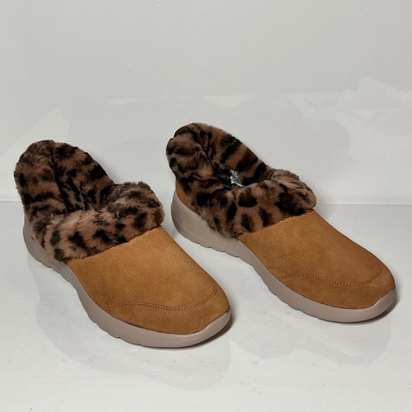 Skechers Shoes - Skechers On-the-GO Joy Cozy Catch Suede and Faux Fur Slip-Ons